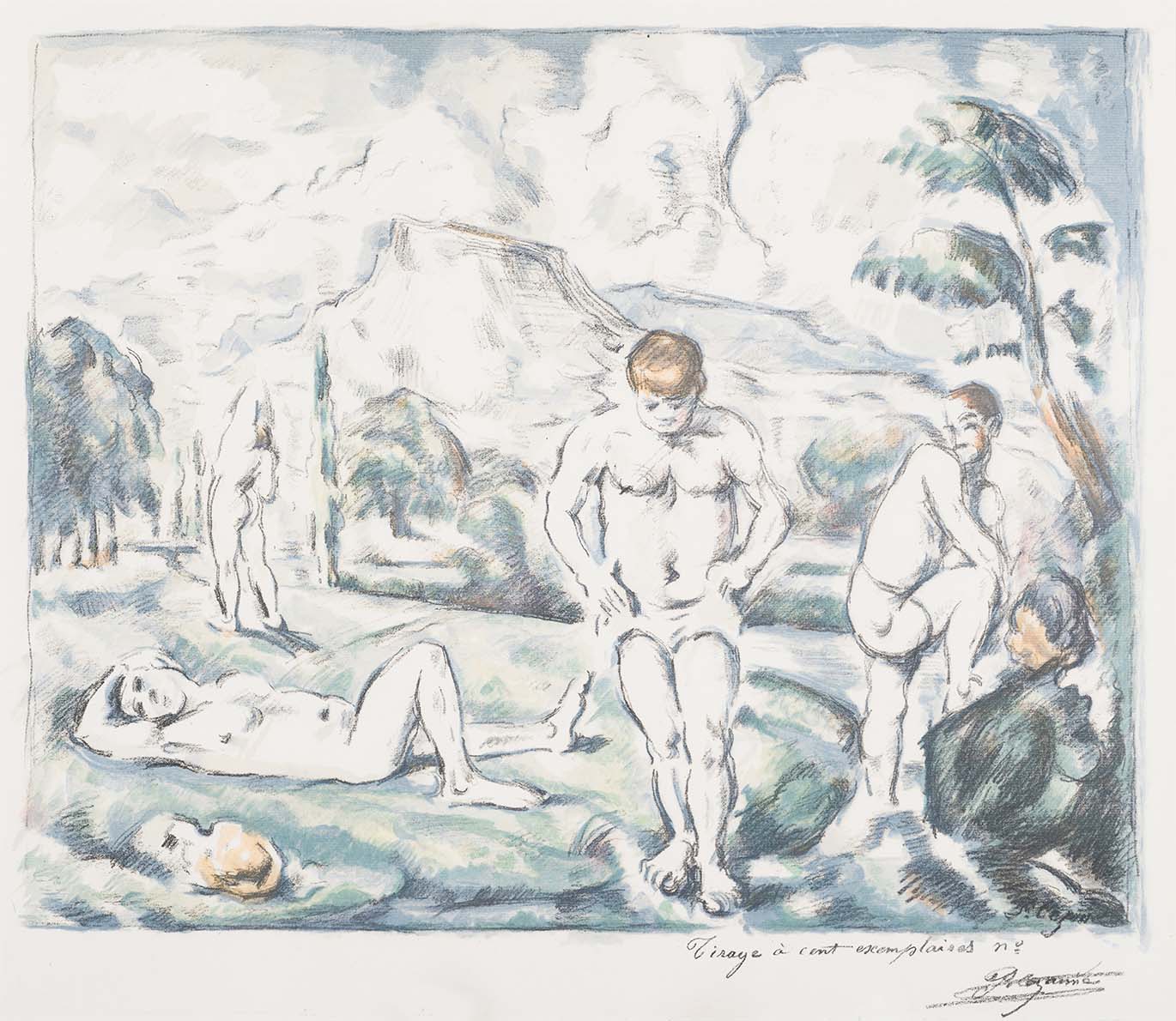 Cezanne - Les Baigneurs (foto © Johannesburg Art Gallery) 