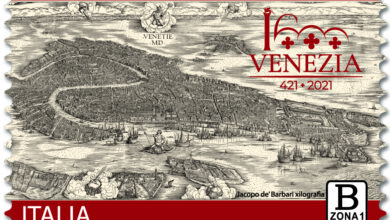 Photo of Francobollo celebrativo di Venezia, nel 1600° anniversario della fondazione