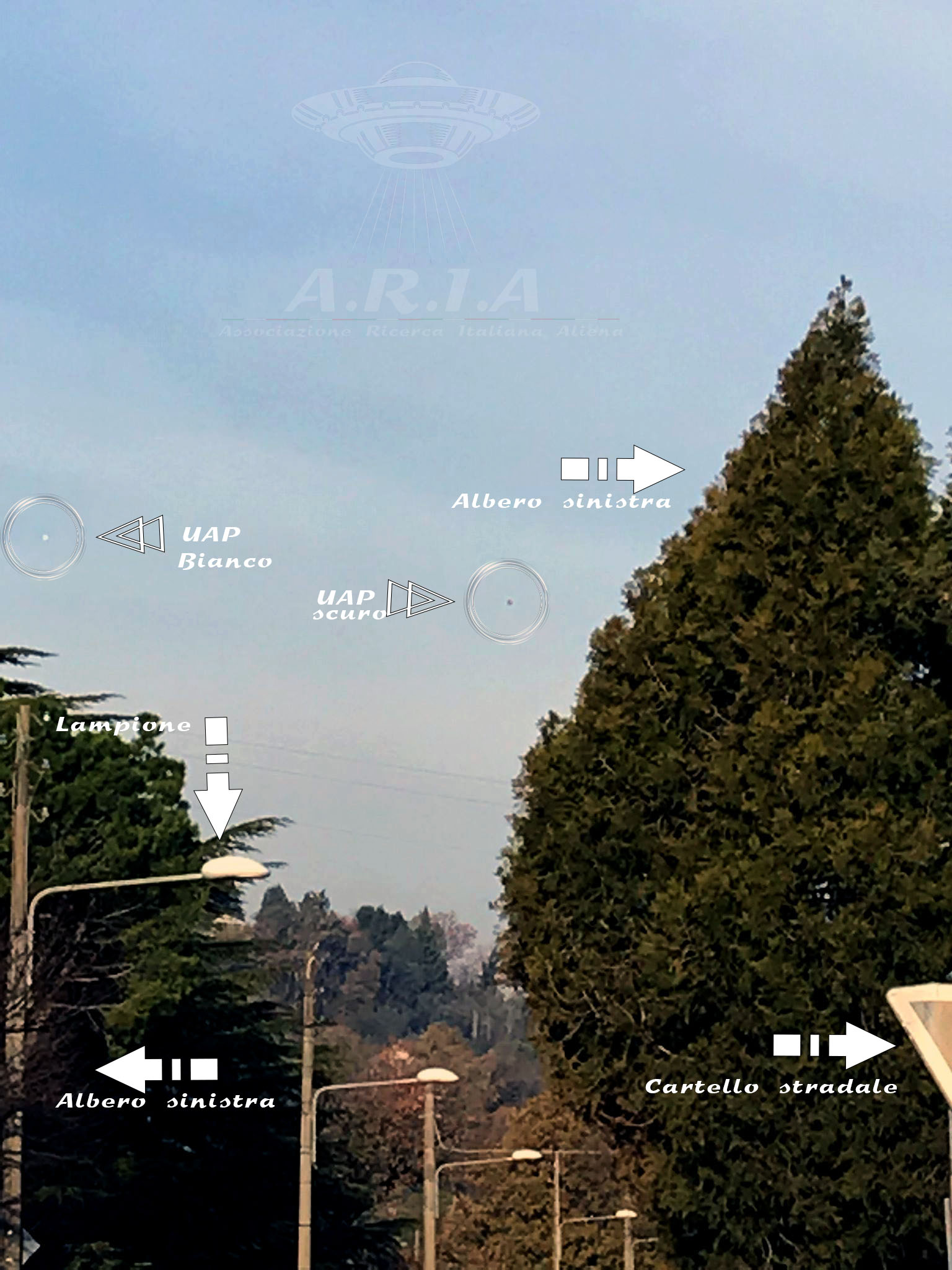 Terni: Oggetti volanti non identificati. UAP?
