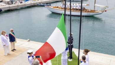 Photo of La barca storica Beatrice donata da Diana Bracco al Comune di Imperia