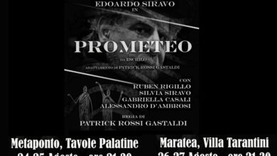 Photo of La mitica storia di Prometeo in scena alle Tavole Palatine di Metaponto e Maratea