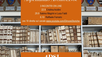 Photo of “Aspettando Archivi.doc”Tre incontri in diretta YouTube dedicati al tema degli archivi di famiglia e di personalità toscane