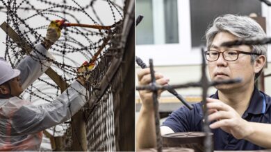 Photo of Il filo spinato della Zona Demilitarizzata tra Corea del Sud e del Nord rinasce con la “Croce della Pace” in una mostra a Roma in occasione del G20