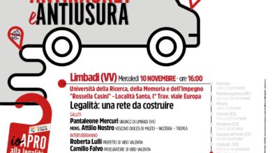 Photo of Economie di libertà: la Carovana antiracket e antiusura a Limbadi e Vibo Valentia