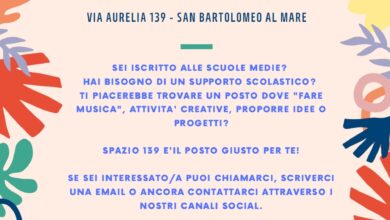 Photo of San Bartolomeo al mare Spazio 139, un pomeriggio per i ragazzi delle scuole medie