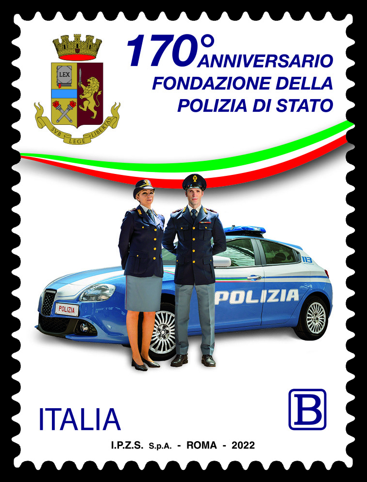 Polizia di Stato: arriva il francobollo per il 170 anni