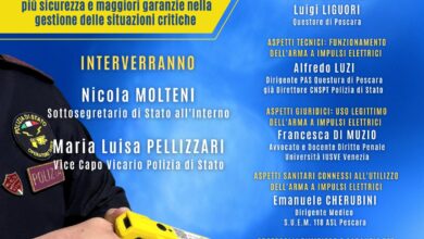 Photo of Taser, il 26 a Pescara convegno di Fsp Polizia con Molteni e Pellizzari