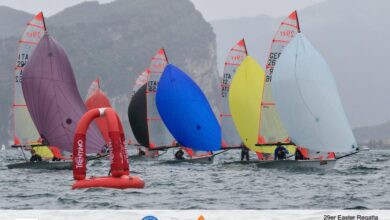 Photo of Vela giovanile/ Iniziata al Circolo Vela Arco la 29er Easter Regatta. In testa Bellomi-Berti