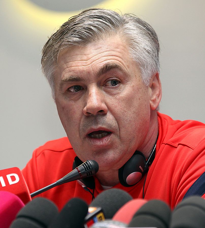 Carlo Ancelotti è l’allenatore più vincente della storia del calcio ph WIKIPEDIA