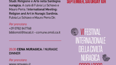 Photo of VI Festival Internazionale della Civiltà nuragica: domani a Orroli il convegno su “Religione e Arte nella Sardegna Nuragica”