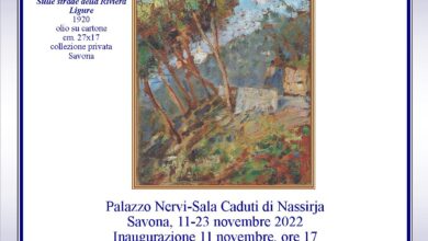 Photo of Mostra “parolArte, omaggio alla Liguria”, Palazzo Nervi, Savona