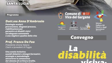 Photo of Vico, “La disabilità visiva: dalla prevenzione all’inclusione”