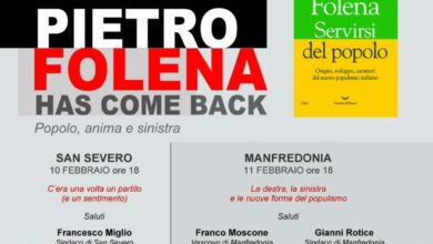Photo of DOPPIO APPUNTAMENTO CON PIETRO FOLENA