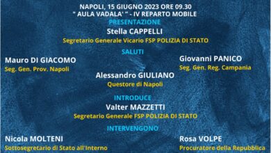 Photo of Ordine pubblico, il 15 a Napoli convegno Fsp con il sottosegretario Molteni