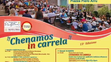 Photo of Villanova Monteleone: dal 6 al 9 agosto Chenamos in Carrela