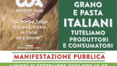 Photo of Puglia: consumare pasta di grano italiano 100% salva economia