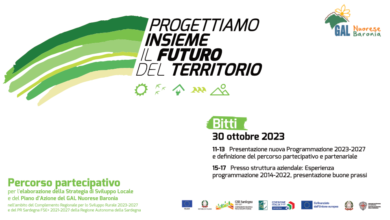 Photo of Progettazione partecipata della strategia di sviluppo locale 2023-2027 del GAL Nuorese Baronia: il cartellone degli incontri sul territorio