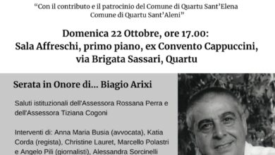 Photo of Domenica 22 a Quartu, l’ultimo appuntamento del Festival Letterario &Solidale San Bartolomeo.