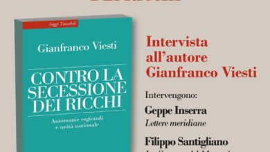 Photo of Foggia “Contro la secessione dei ricchi”: incontro a Palazzo Dogana