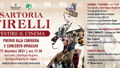Photo of Cagliari “Vestire il Cinema”, il premio alla carriera alla Sartoria Tirelli