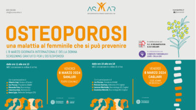 Photo of Sanluri e Cagliari, screening gratuito per l’osteoporosi