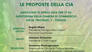 Photo of Foggia, Pac e Granaio Italia. I vertici nazionali di CIA Agricoltori