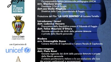 Photo of Foggia, convegno nazionale “Figli di genitori detenuti”