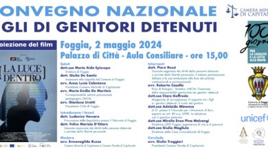 Photo of Foggia, convegno nazionale. Dietro le sbarre ci sono anche i figli dei detenuti