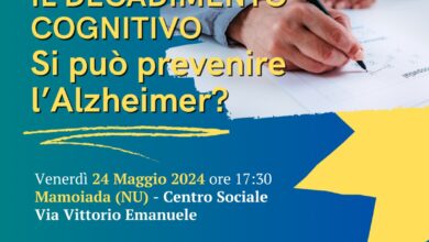 Photo of Mamoiada, incontro di Amas sull’Alzheimer: “Sensibilizzare sull’importanza della prevenzione”