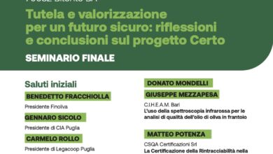 Photo of Bitonto, olio Evo i risultati del progetto Certo