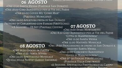 Photo of Carlantino, in agosto la grande “Festa degli Agricoltori” e la “Festa dell’Emigrante”