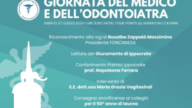 Photo of Catania, sabato Giornata del Medico 2024