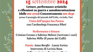 Photo of Tissi, al via l’edizione 2024 del “Festival Sas Puntas – Pagine di Terra” Cultura, autodeterminazione e tutela ambientale