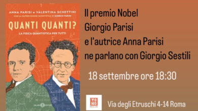 Photo of Roma, il Nobel Giorgio Parisi a San Lorenzo parlare di Meccanica Quantistica
