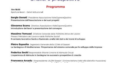 Photo of Sassari, convegno “Il contesto lavorativo in Sardegna: analisi e prospettive”