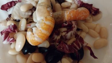Photo of Insalata di cannellini e scampi, la nostra ricetta