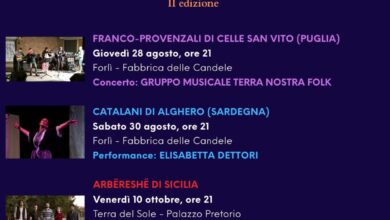 Photo of Celle di San Vito dal palco della Taranta a quello di Forlì per il Mosaico delle Minoranze