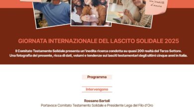 Photo of Roma invito all’evento Lascito solidale. La bellezza che resta