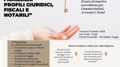 Photo of Foggia avvocati, commercialisti e notai insieme per studiare il trust