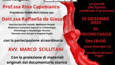 Photo of Castelluccio dei Sauri, l’associazione Huma porta in sala i materiali originali Rai di “Un processo per stupro”