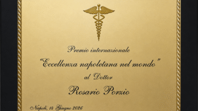 Photo of Napoli, il dottor Rosario Porzio riceve il premio ‘Eccellenza napoletana nel mondo’
