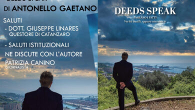Photo of Catanzaro la presentazione del libro “Deeds Speak: Parlano i fatti. Verità inutili, eppure necessarie” di Antonello Gaetano