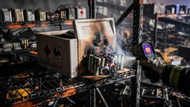 Photo of Allerta agosto nei magazzini: con la calura estiva e le merci in giacenza, il rischio invisibile delle batterie al litio si fa rovente