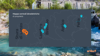 Photo of Bergamo, Aruba prosegue gli investimenti nell’energia pulita: acquisite tre centrali idroelettriche in Piemonte