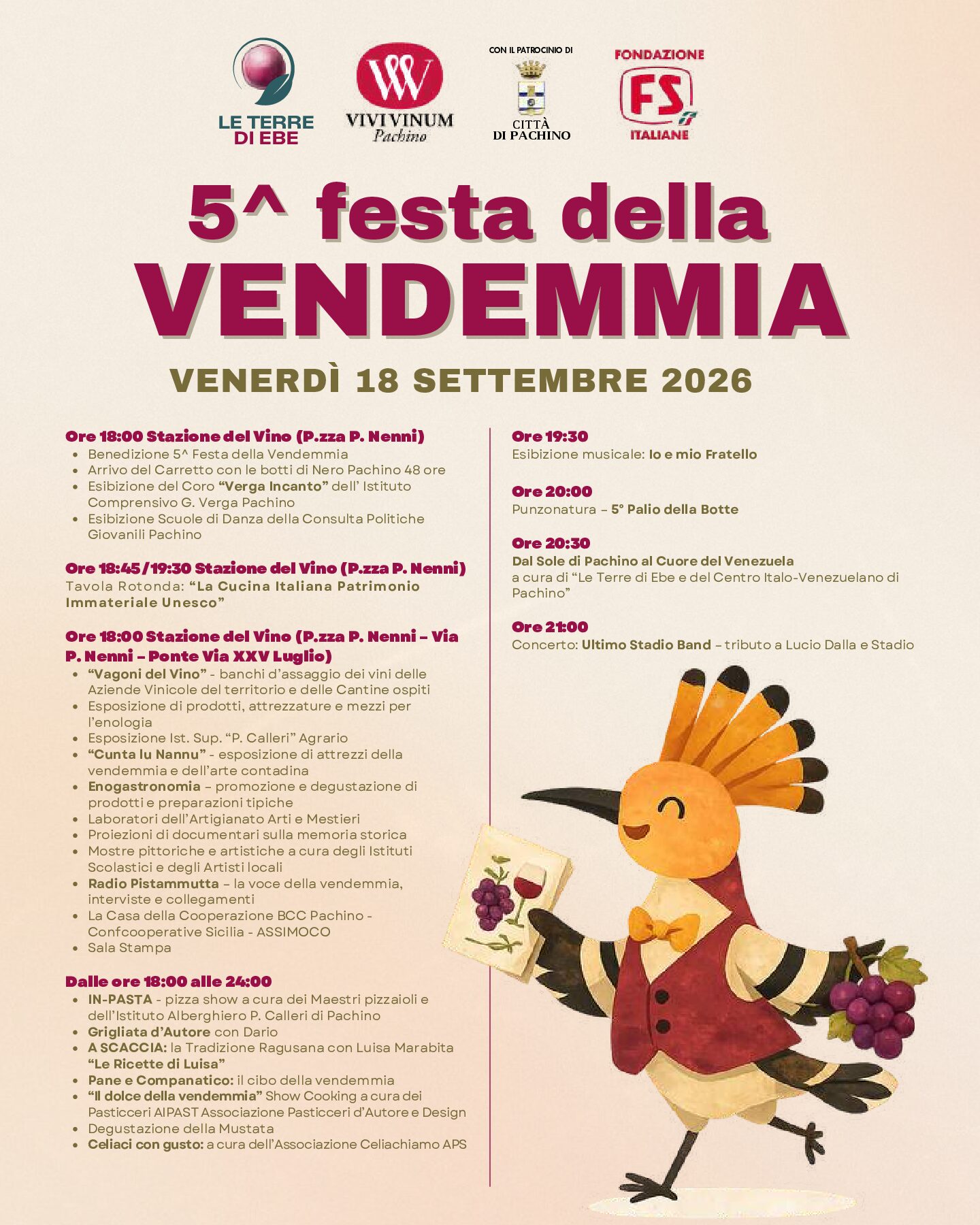 Photo of Pachino, Festa della Vendemmia 2026