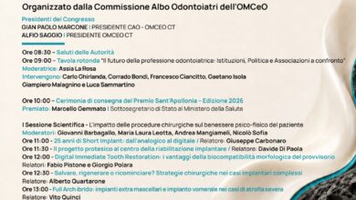 Photo of Catania, congresso Odontostomatologico del Mediterraneo